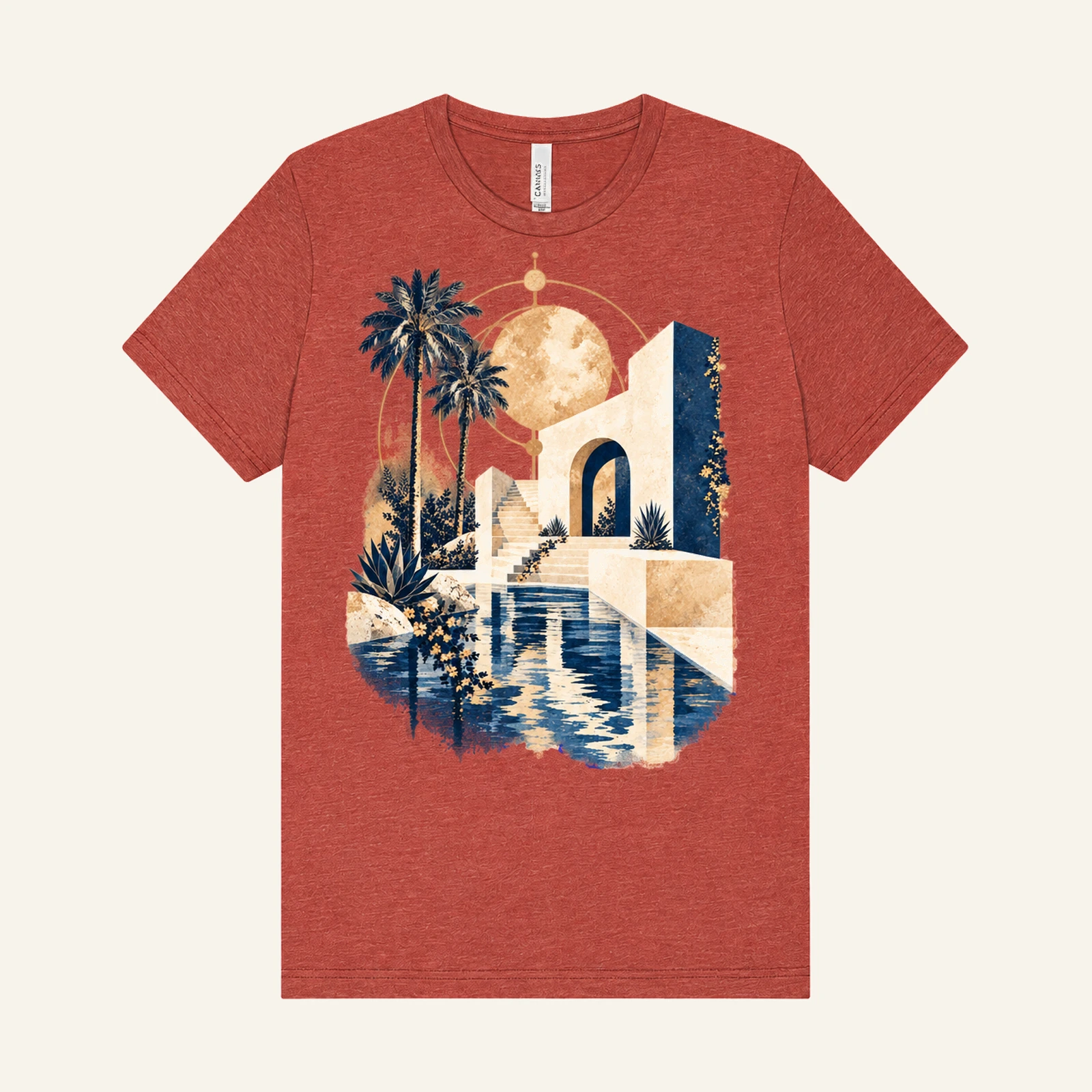 Pool Hours graphic T-shirt in Heather Clay, Color Studio Fall 2026