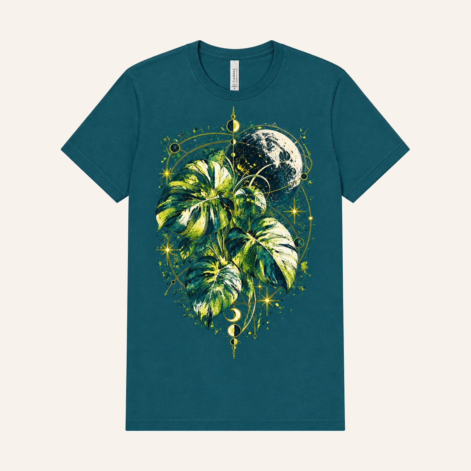 Plant Frequency graphic T-shirt in Deep Teal, Color Studio Fall 2026