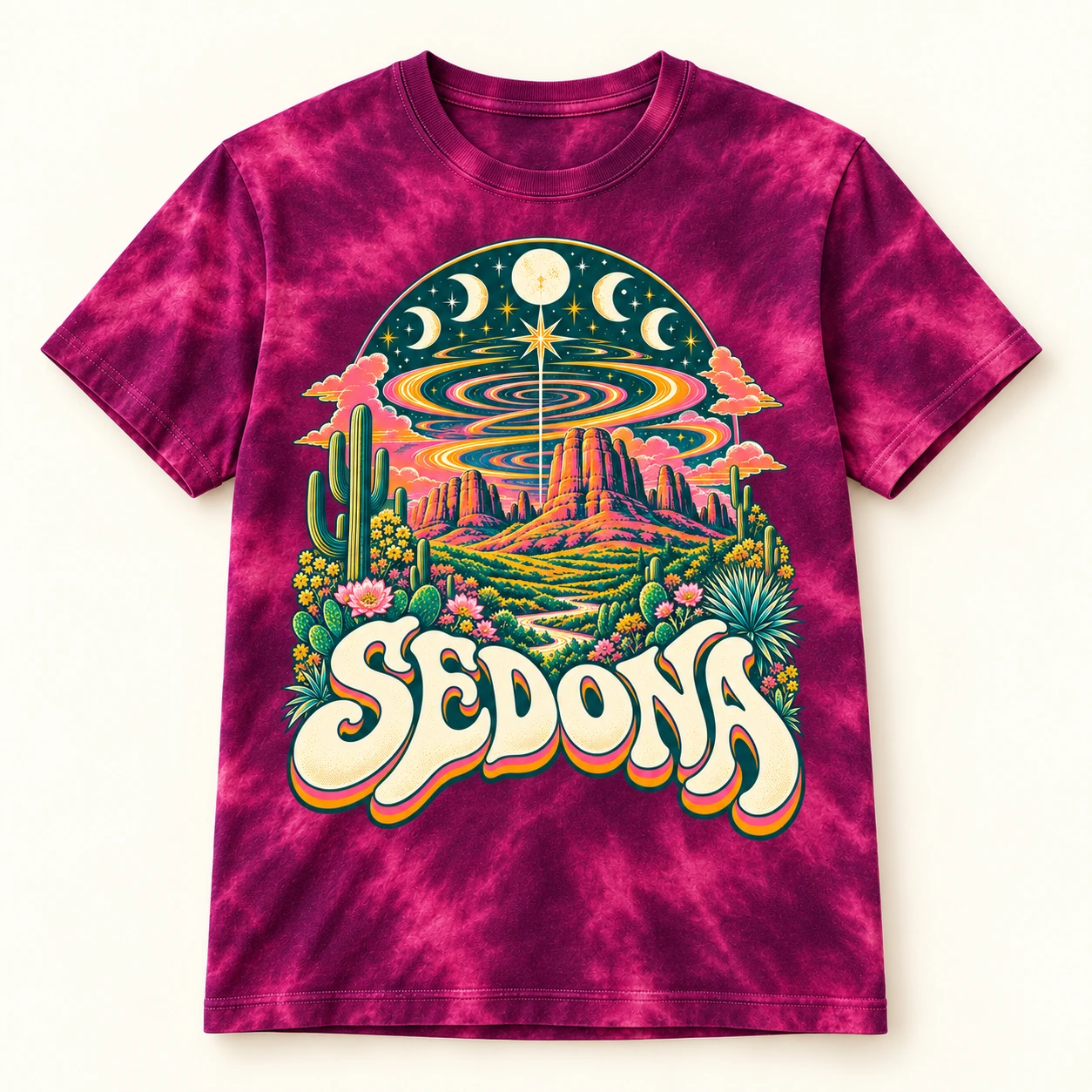 Sedona Arizona Vortex Country psychedelic red-rock design