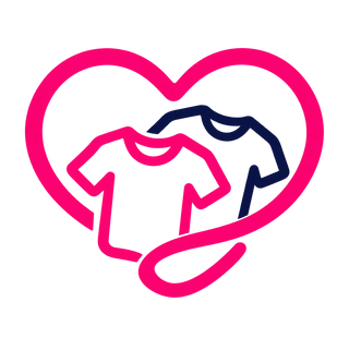 Heart surrounding two tees